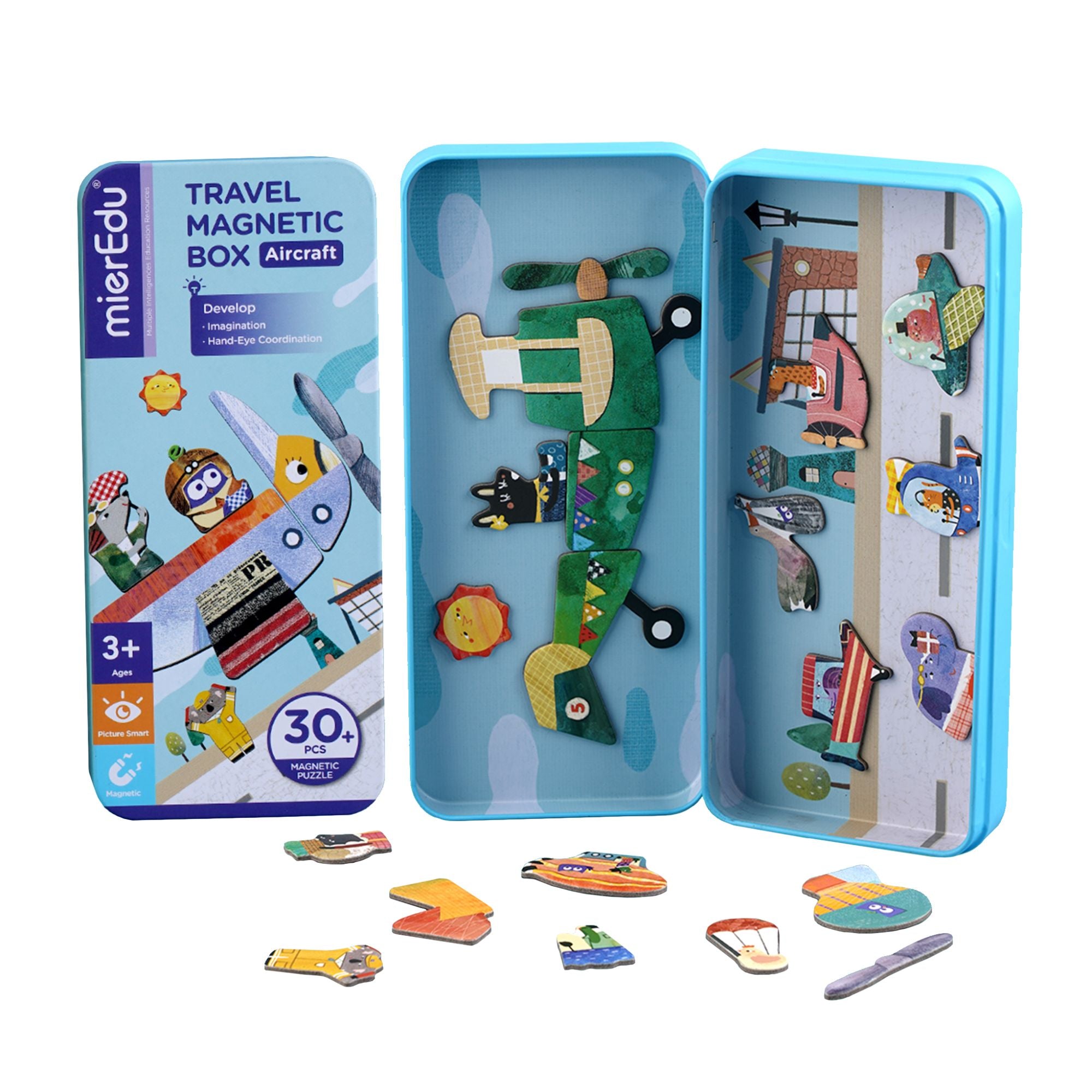 MierEdu Educational Magnetic Aircraft Puzzle Box for Kids