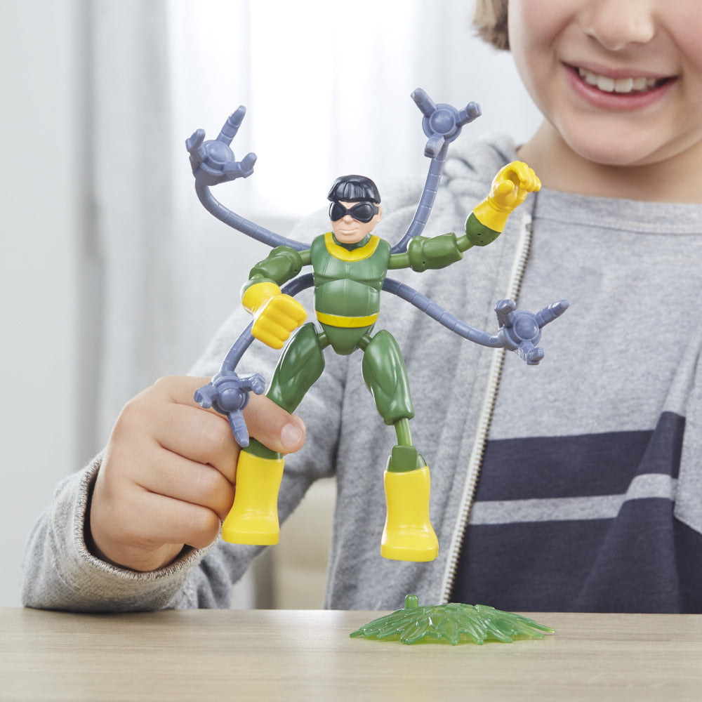 Hot! Marvel Spider - Man Bend And Flex: Black Suit Spider - Man vs Doc Ock
