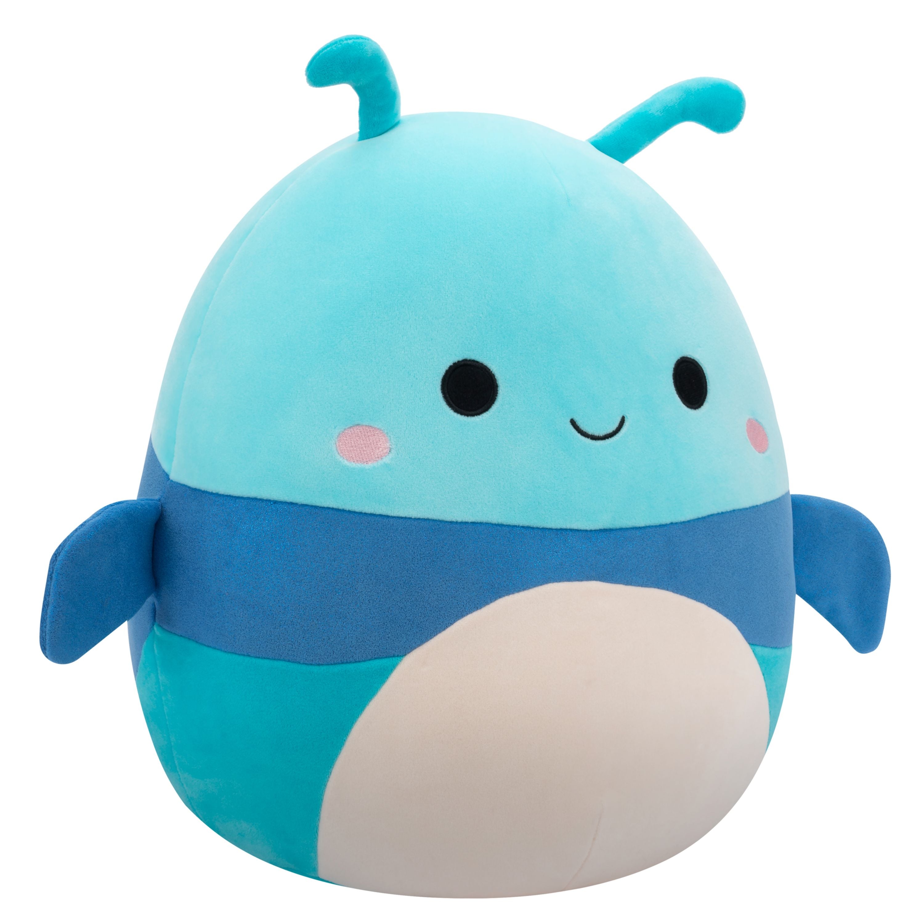 14-Inch Squishmallows Series 20 - Benjamin the Blue Beetle Plush Toy
