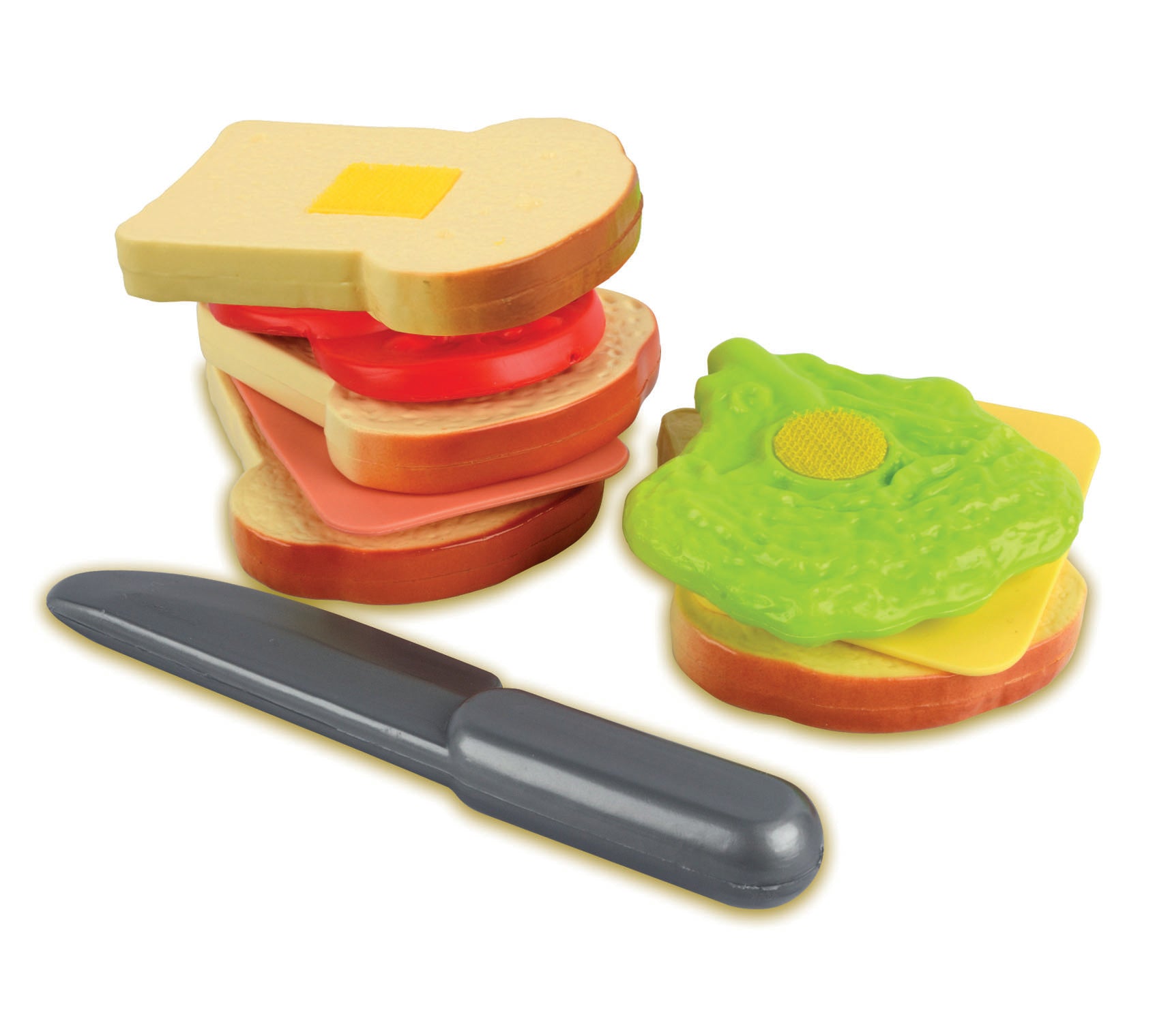 Hot Deal! Slice-A-Rific 9-Piece Interactive Sandwich Playset for Kids Aged 3+