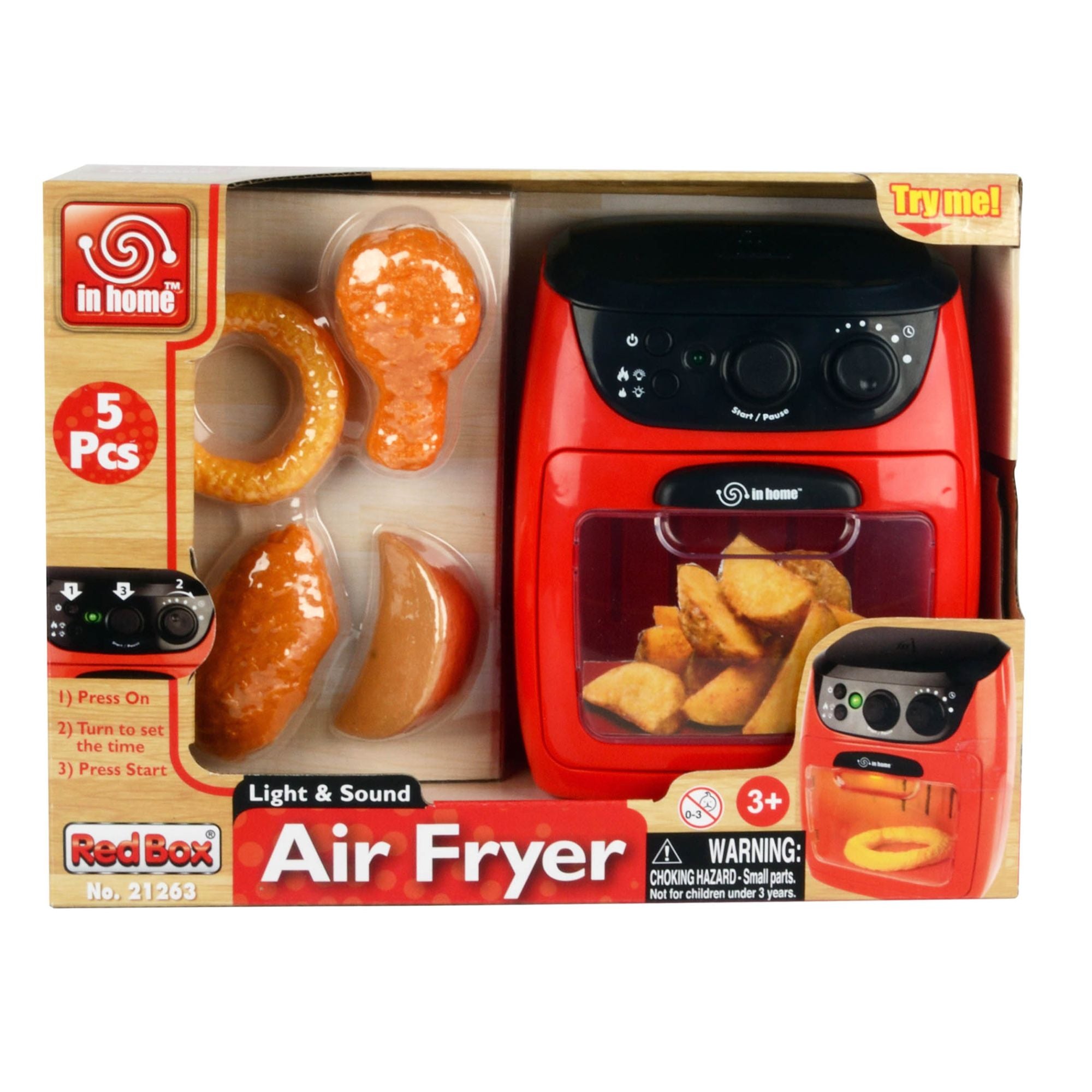 Hot Sale! In-Home Lights & Sounds Air Fryer Playset for Kids' Creative Cooking Fun