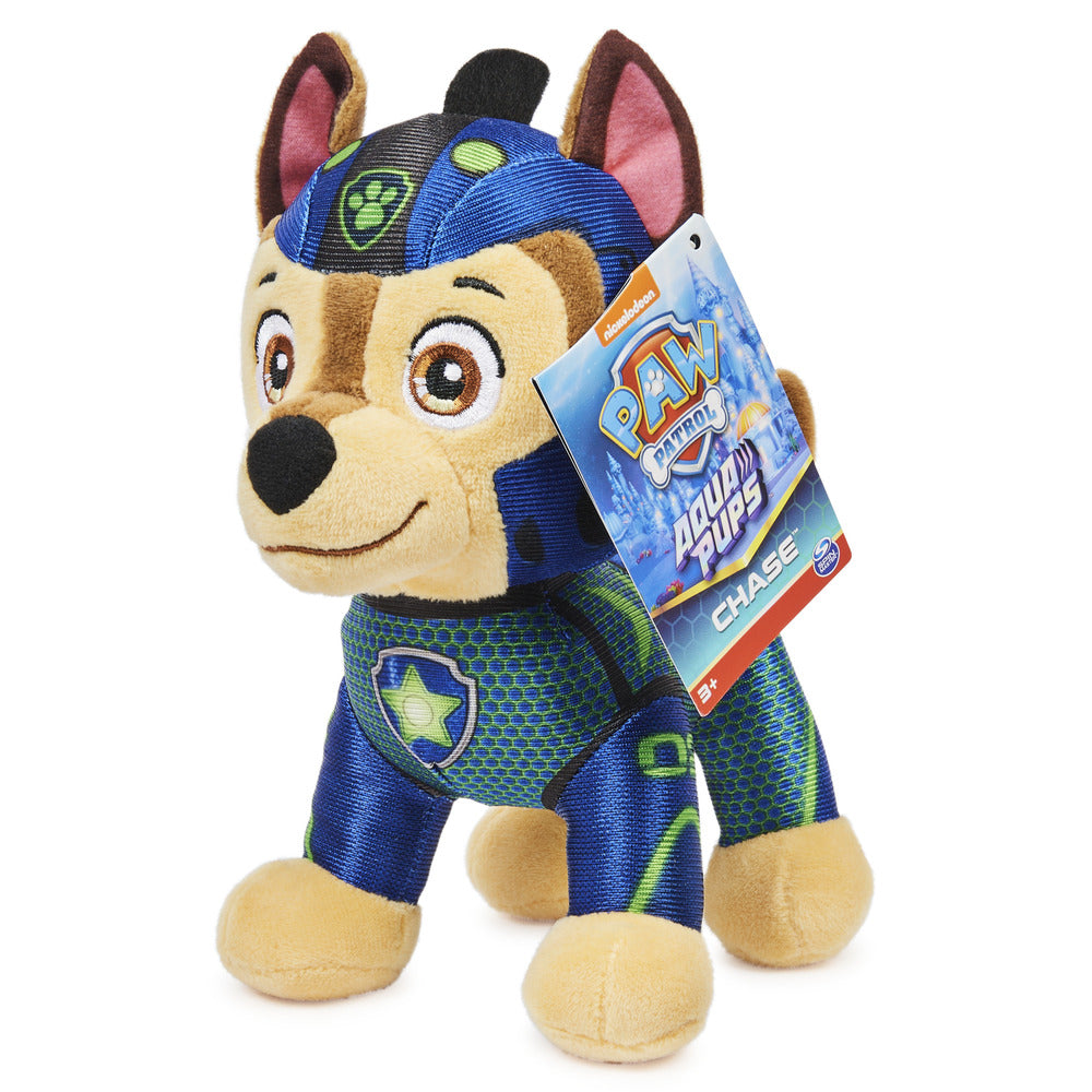 Limited Time Offer! PAW Patrol Aqua Pups Basic Plush Toy - Aqua Chase