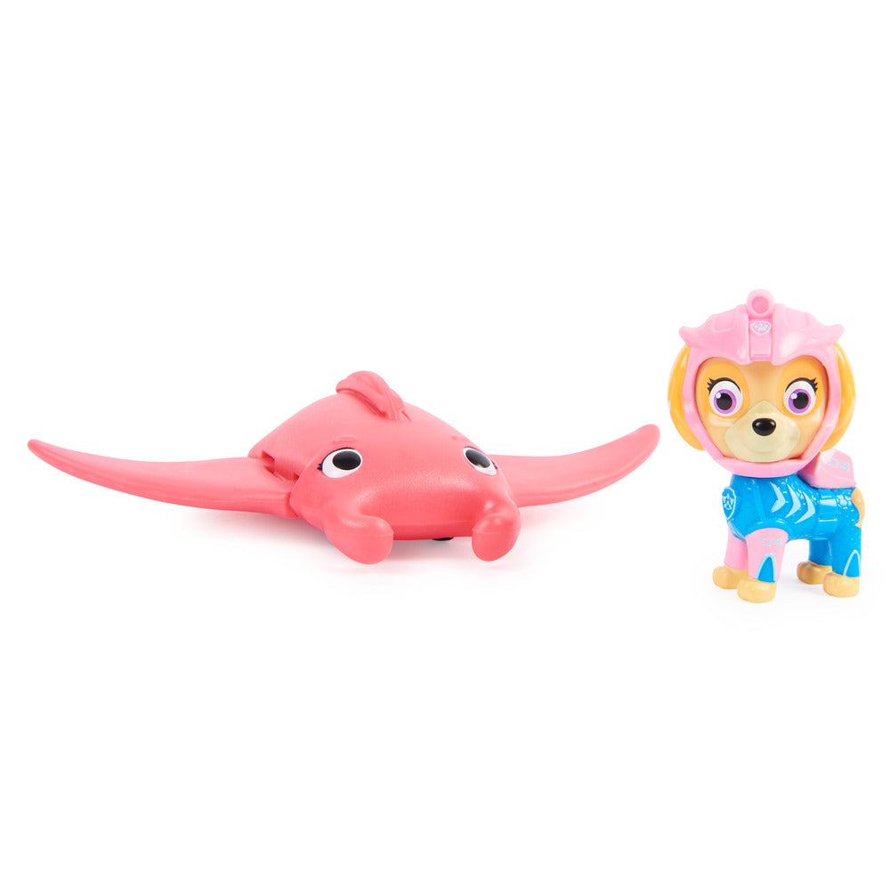 PAW Patrol Aqua Pups: Skye in Wetsuit with Manta Ray Action Set