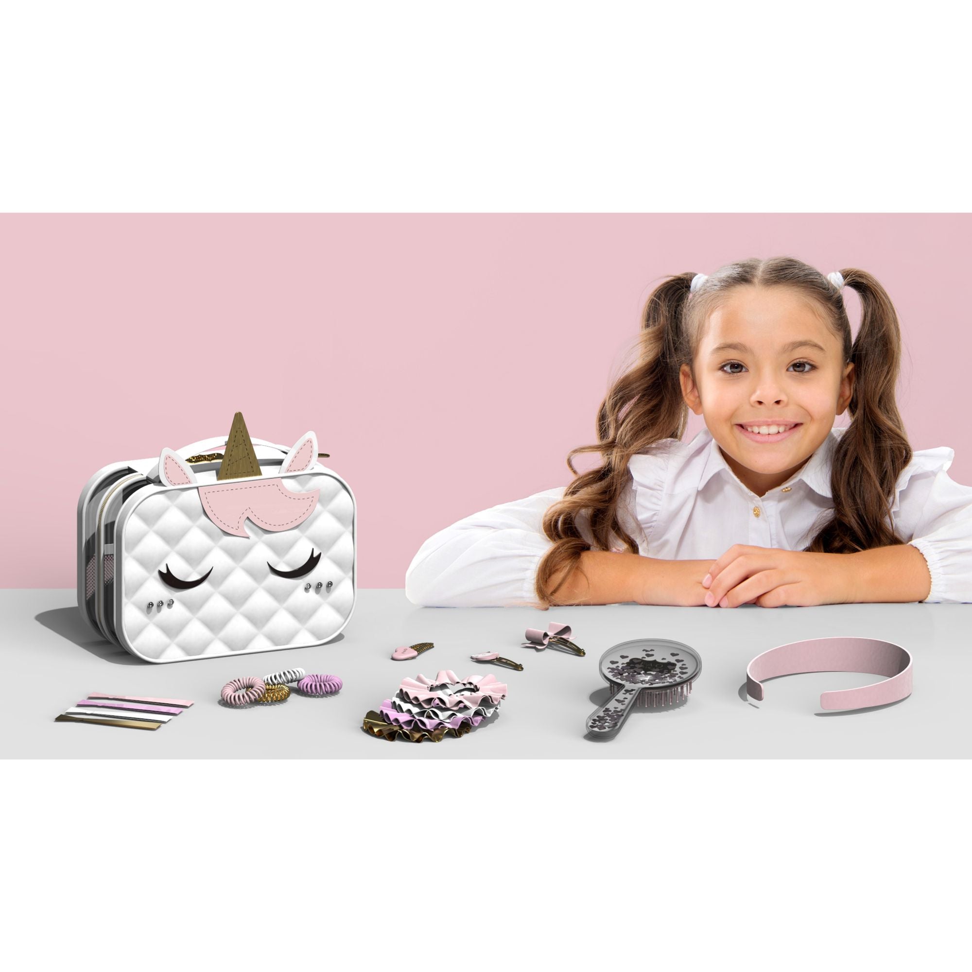 F.A.O. Schwarz 12-Piece Sparkling Fashion Hair Accessory Set for Kids