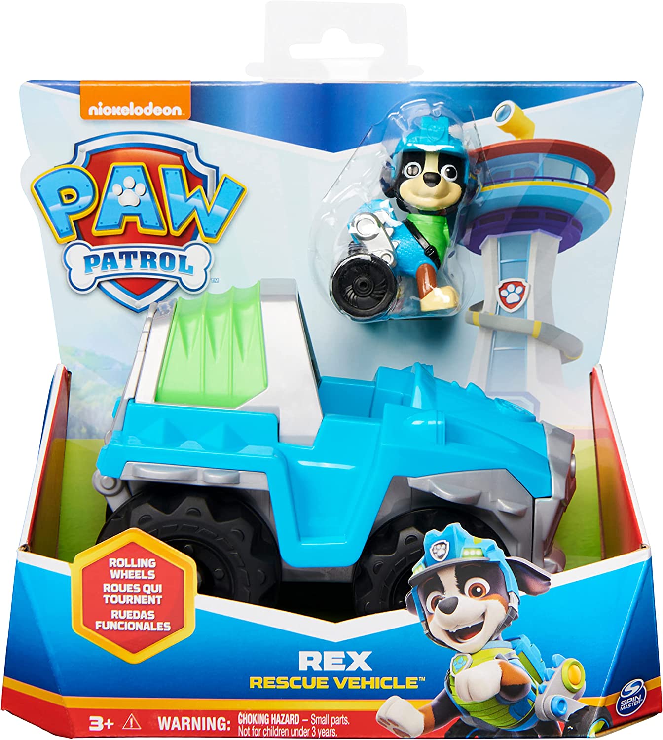 Hot Sale! PAW Patrol Dinosaur Rescue Vehicle Toy with Collectible Rex Figure