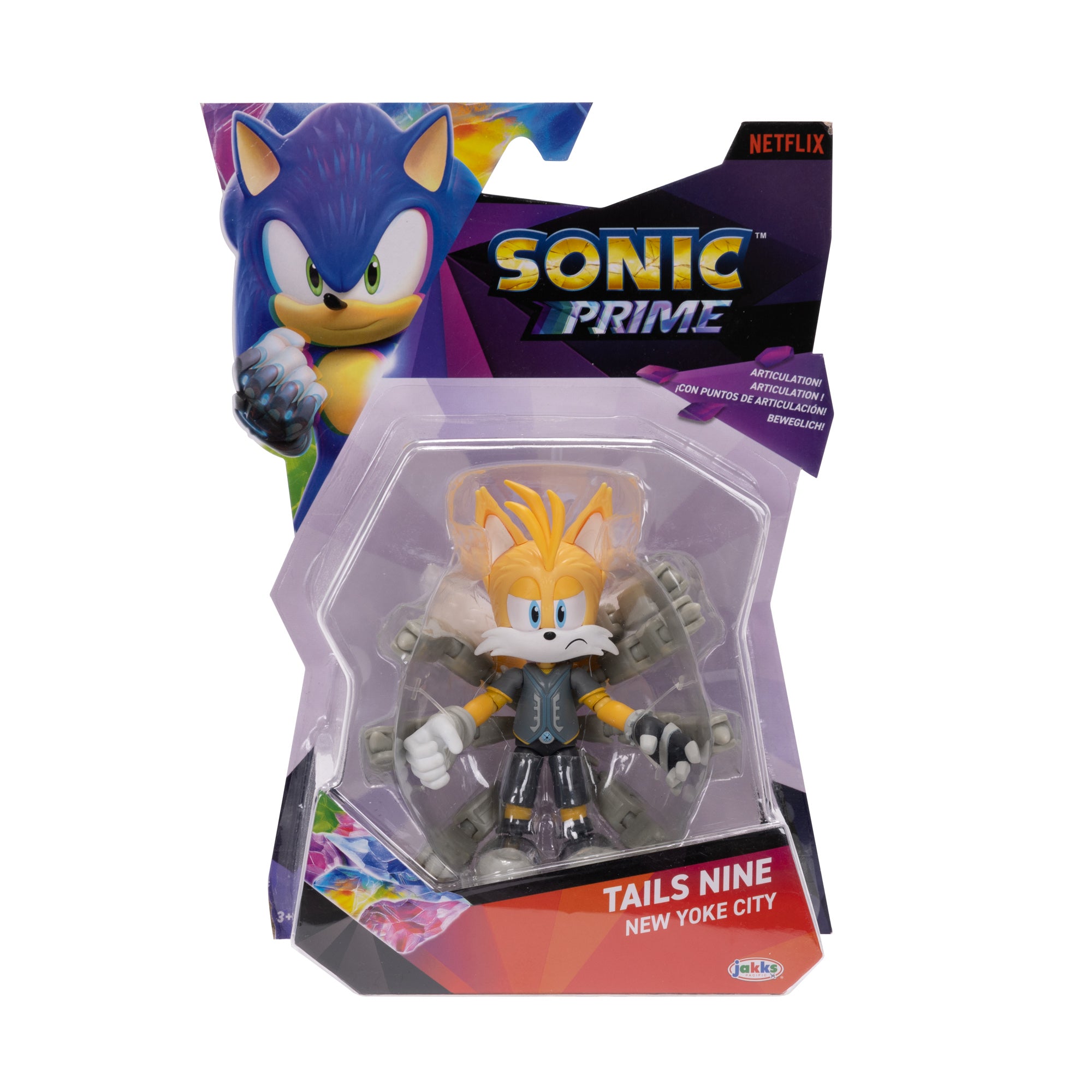 Hot! 5-Inch Sonic Prime Articulated Figure - Tails Nine