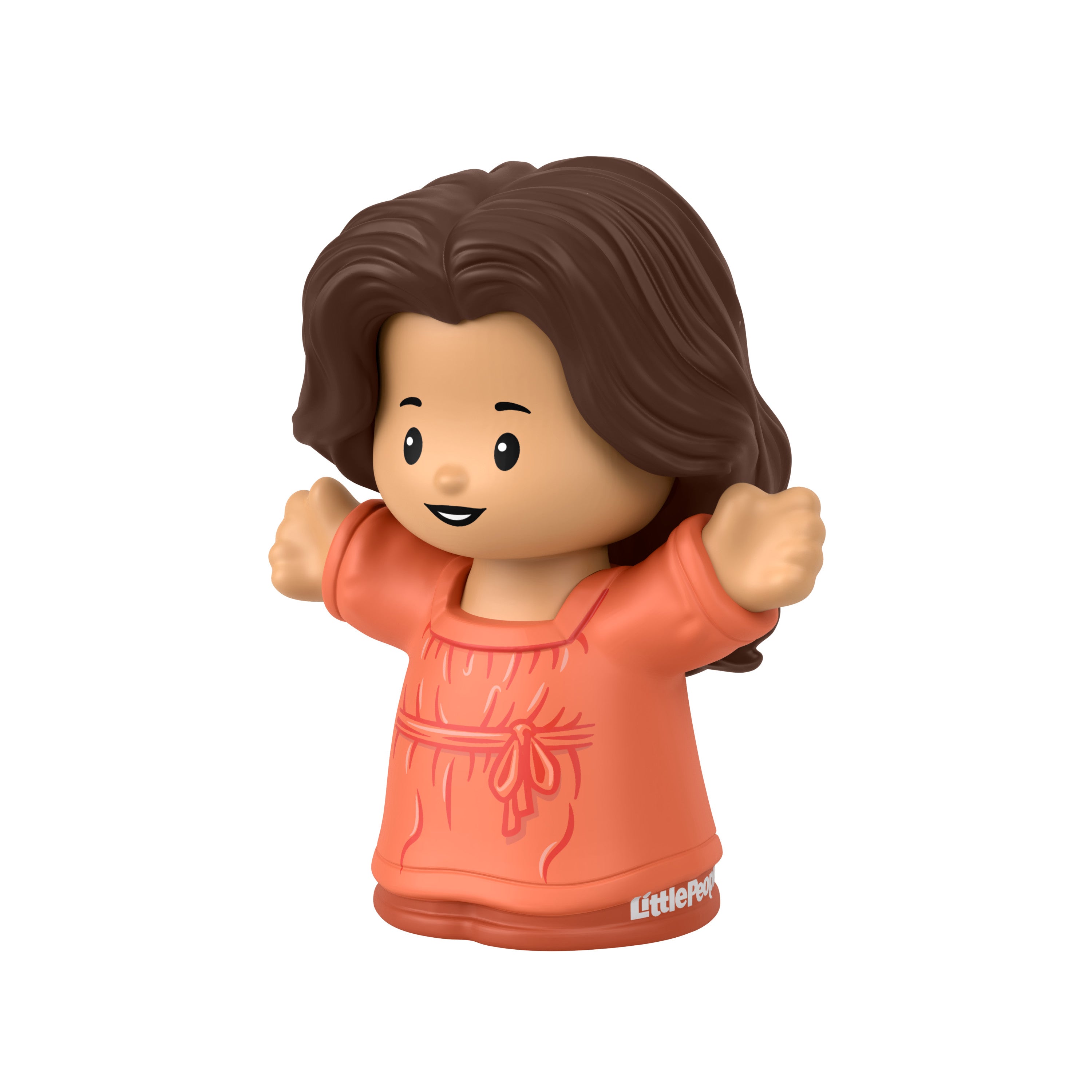 Fisher-Price Little People Toy - Orange Lady Character Figure, Ideal for Toddlers' Imaginative Play