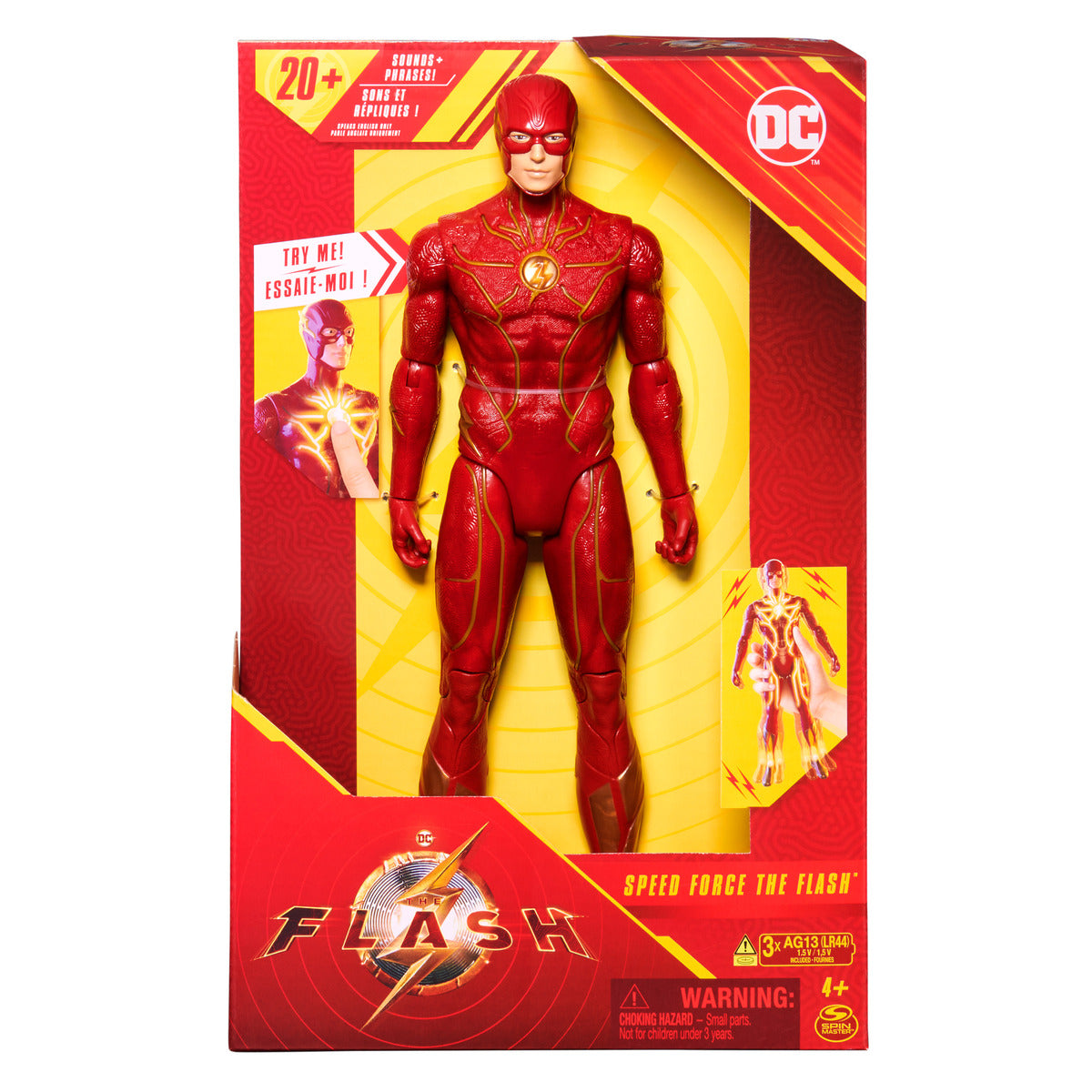 Hot Sale! 12-Inch DC The Flash Action Figure with Speed Force Features