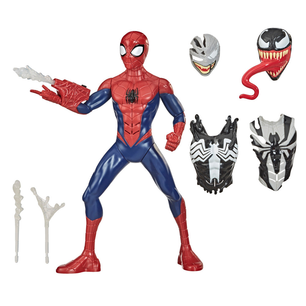 12-Inch Marvel Spider-Man Maximum Venom Action Figure with Sounds, Gear & Web Projectile