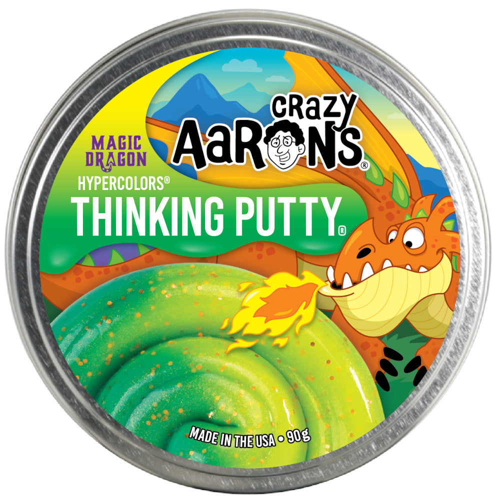 Hot Deal! Crazy Aaron's 4-Inch Hypercolour Magic Dragon Thinking Putty