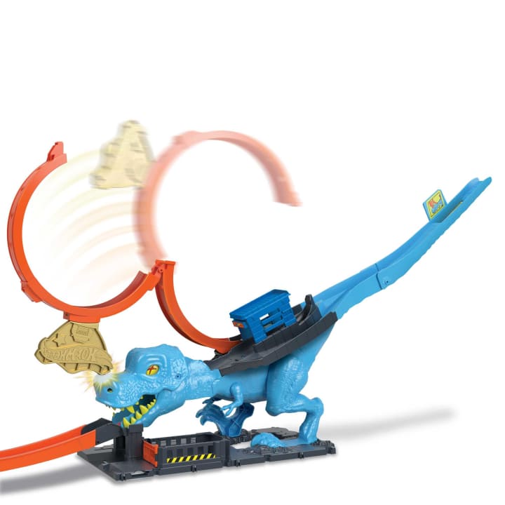 Hot Wheels City T-Rex Chomp Down Playset - Great Gift for Kids!