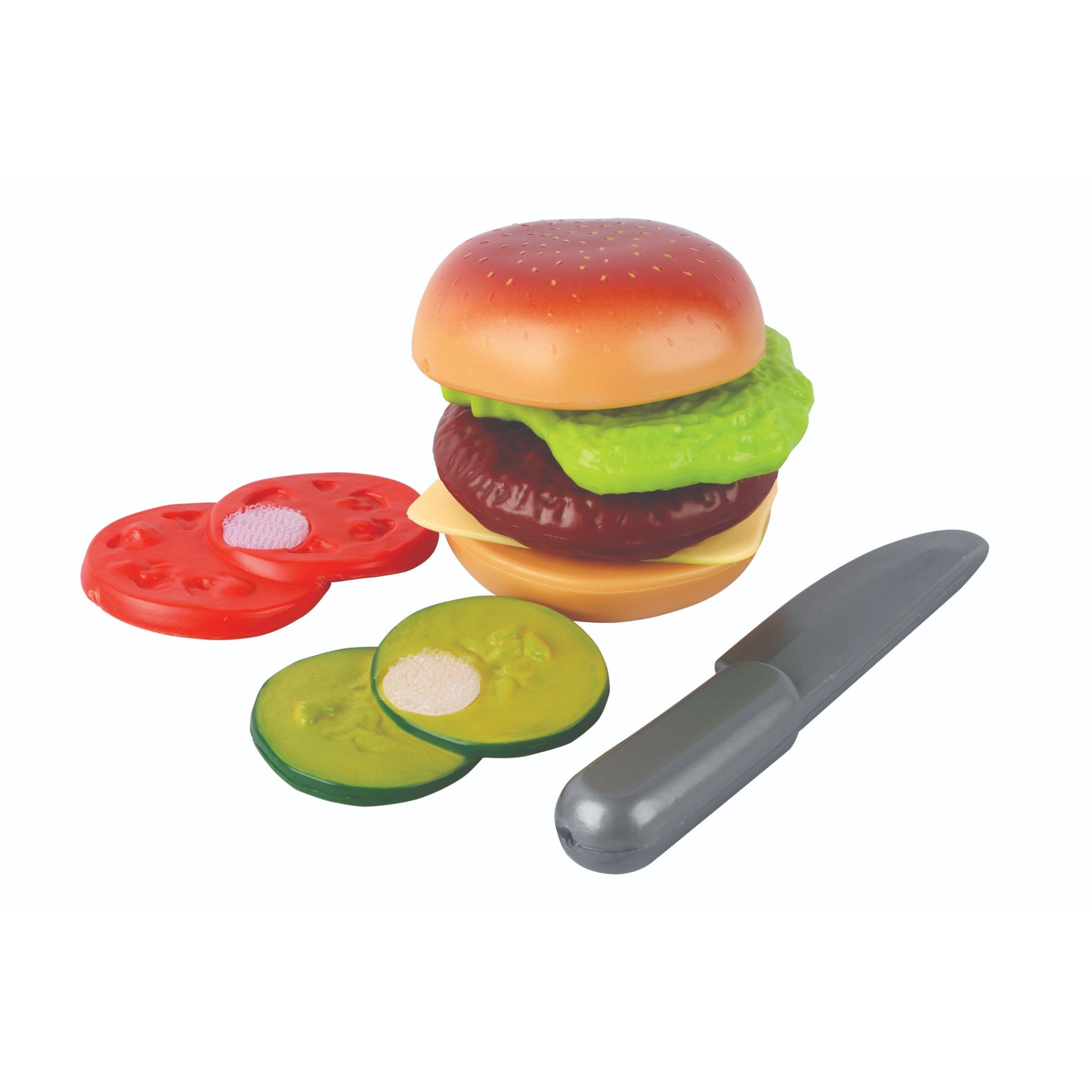 Fantastic 8-Piece Sliceable Hamburger Playset for Imaginative Kids