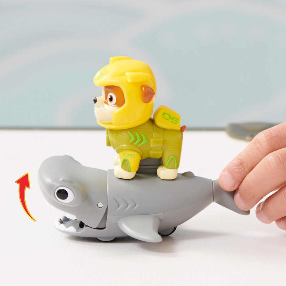 PAW Patrol Aqua Pups: Rubble in Wetsuit with Hammerhead Toy Set