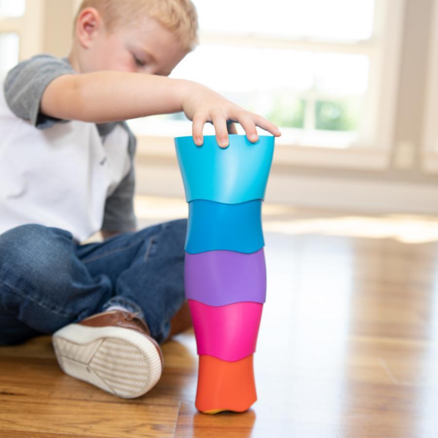 Fat Brain Toys Spiroku - Colorful and Stackable Toy for Ages 3+