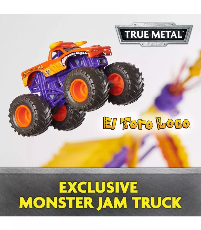 Monster Jam 1:64 El Toro Loco Big Air Challenge Playset - Exclusive & Fun!