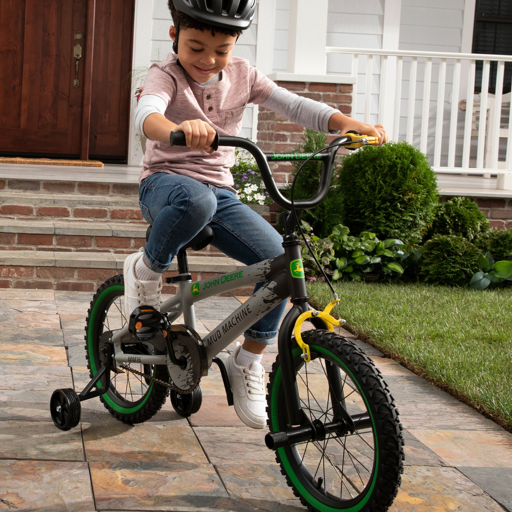Get Your 4+ Kid This 16-Inch Single-Speed John Deere Licensed Mud Machine Bicycle