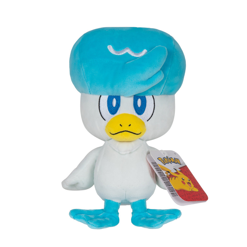8-Inch Adorable Pokemon Plush - Quaxly from Generation IX