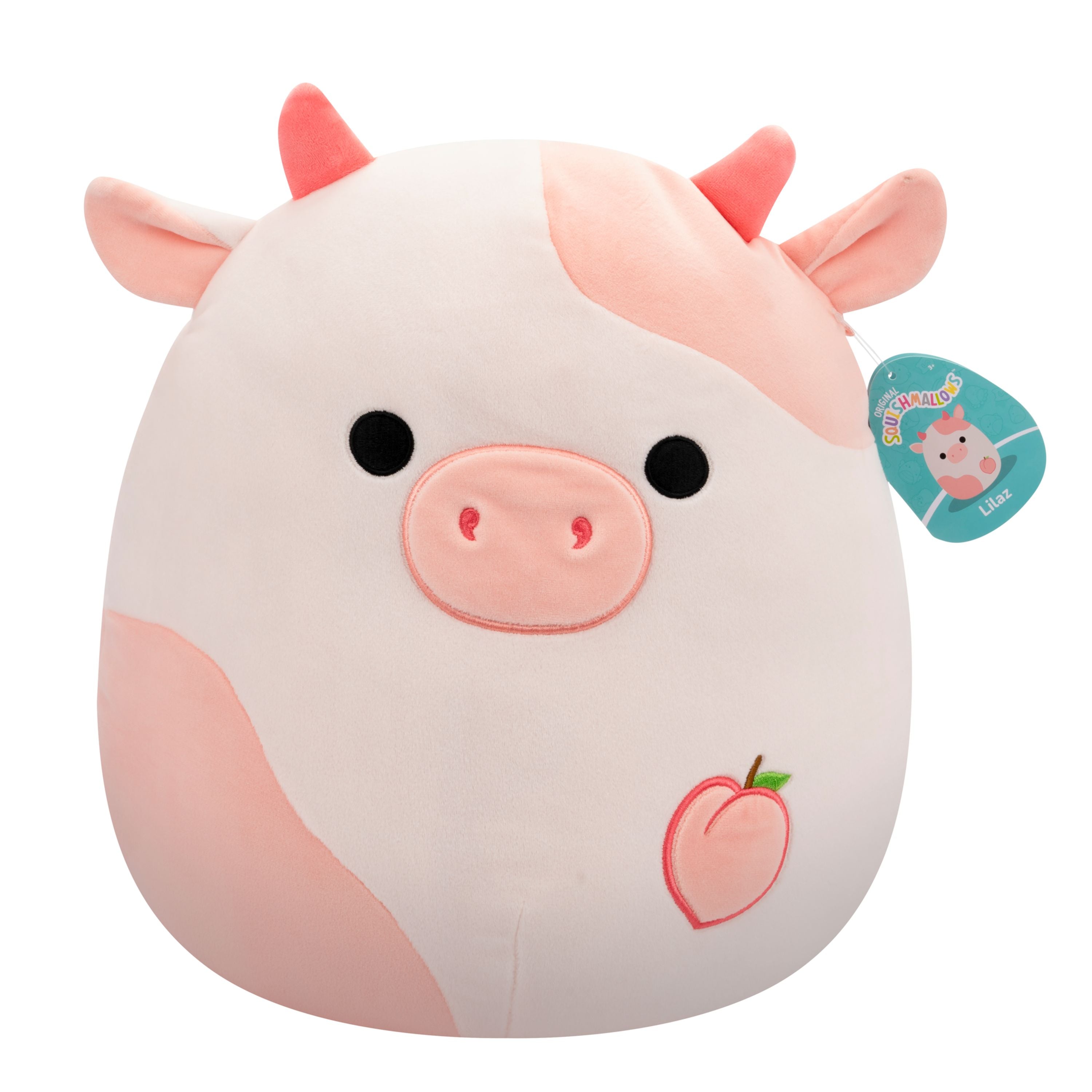 Hot Deal! 14-Inch Squishmallows S20 Lilac Peach Cow Plush Toy