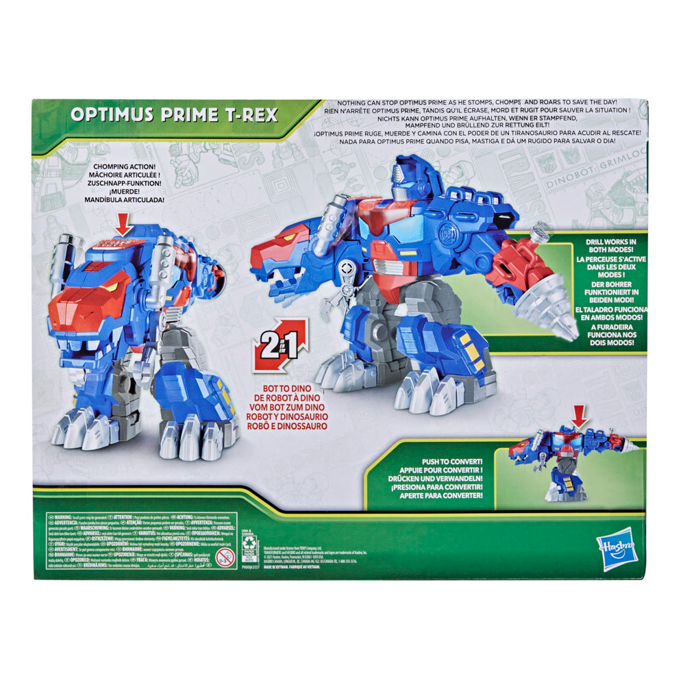 Hot Deal! Transformers Dinobot Adventures Optimus Prime T-Rex Converting Toy for Kids