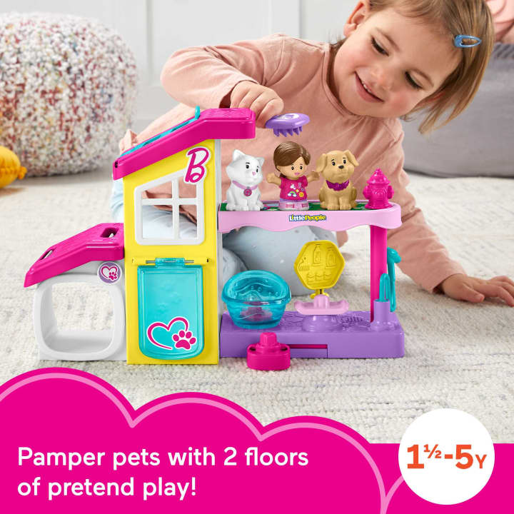 Hot Deal! Fisher-Price Little People Barbie Themed Pet Spa Playset for Toddlers