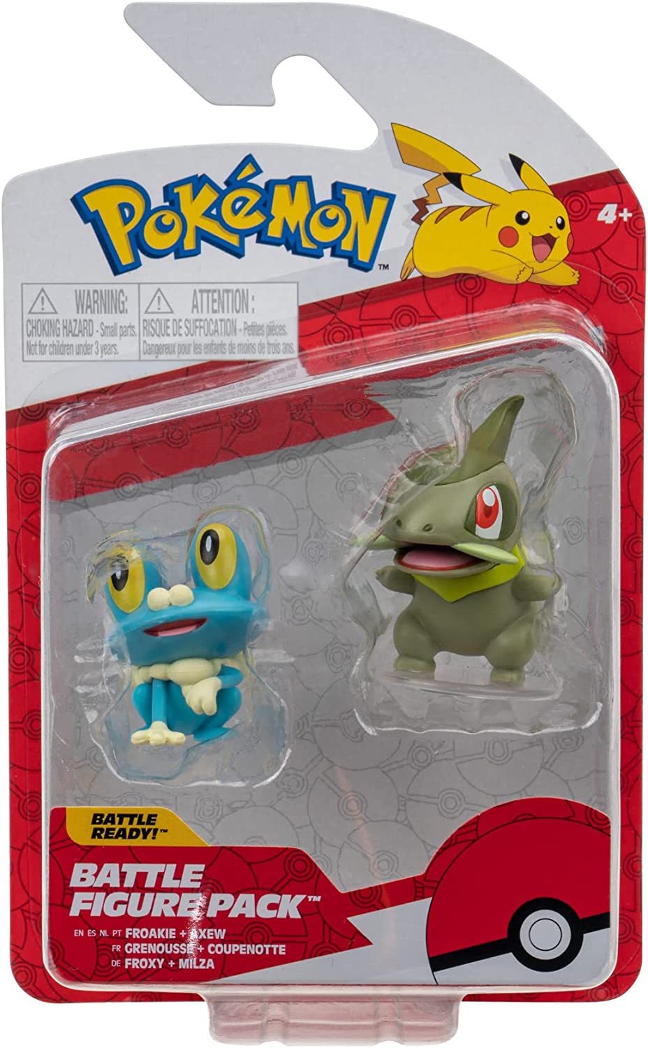 Hot! Pokemon Battle Figure Pack: Froakie & Axew