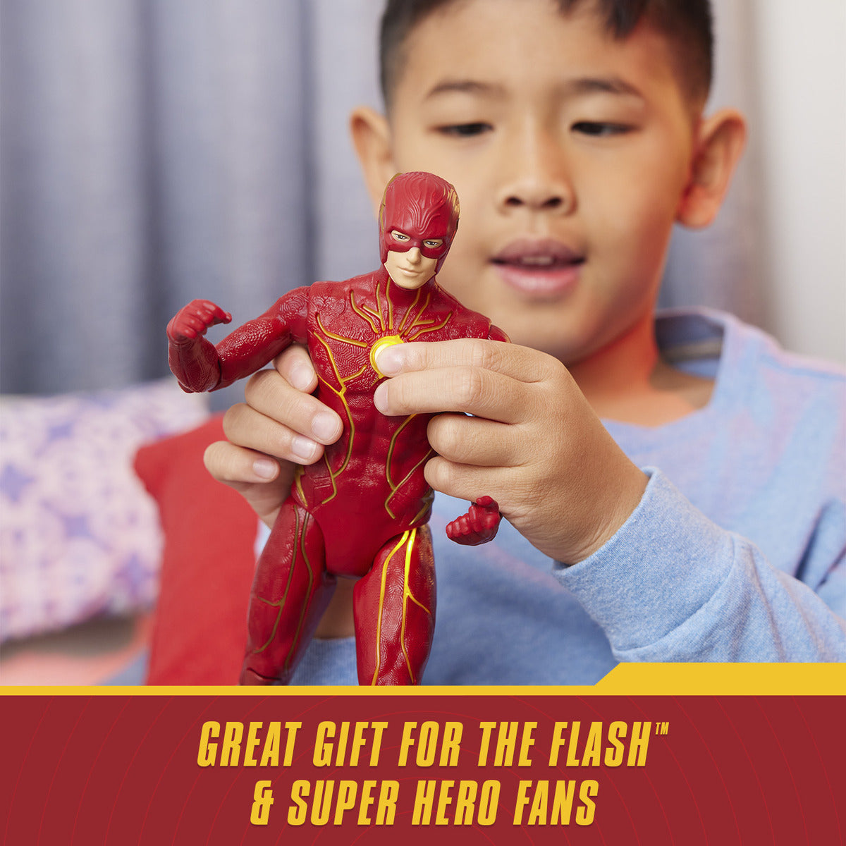 Hot Sale! 12-Inch DC The Flash Action Figure with Speed Force Features