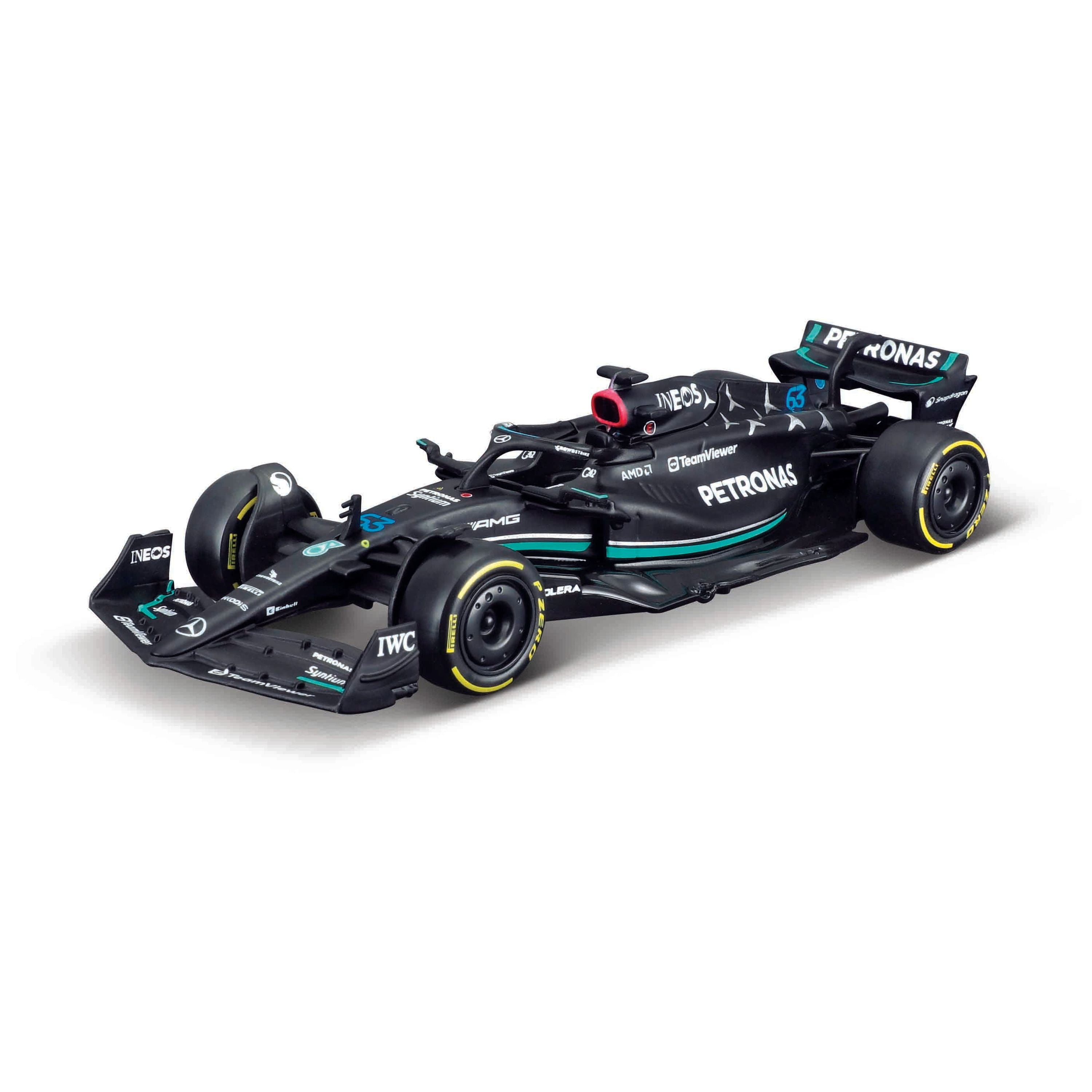 Hot Deal! Bburago 1:43 Scale Diecast Model - 2023 F1 Mercedes #63 Russell for Fans