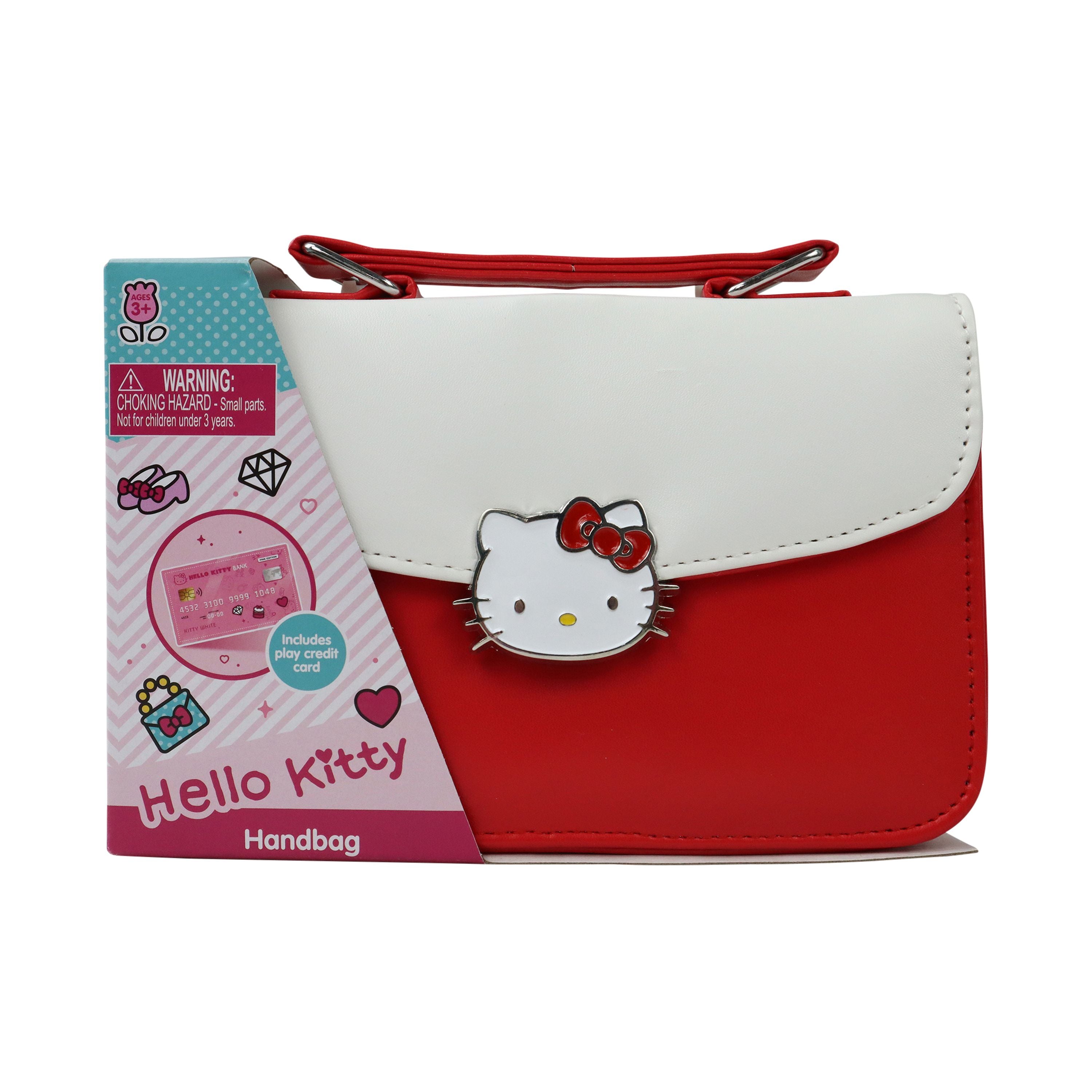Cute Red and White Hello Kitty Handbag for Young Shoppers