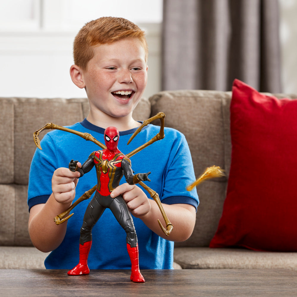 13-Inch Deluxe Marvel Spider-Man Thwip Blast Integrated Suit Action Figure