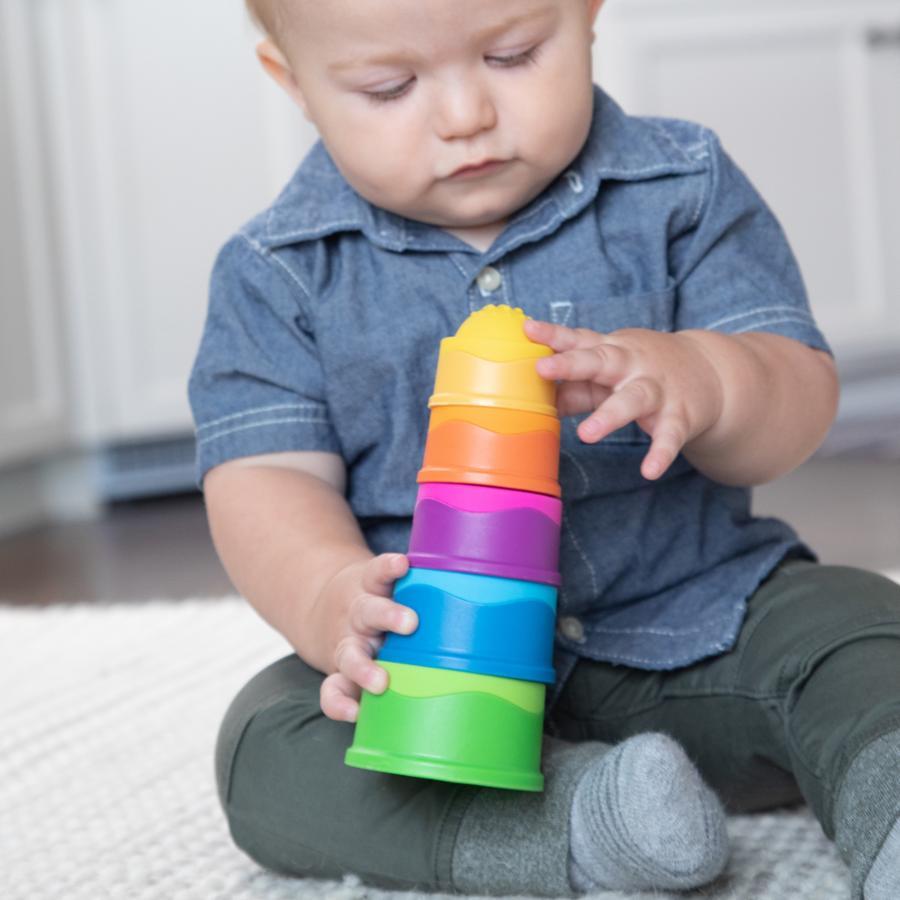 Fat Brain Toys: Dimpl Stack Cups - Fun Sensory Play