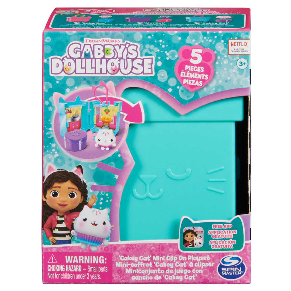 Gabby's Dollhouse Clip-On Playset: Cakey - Portable Fun!
