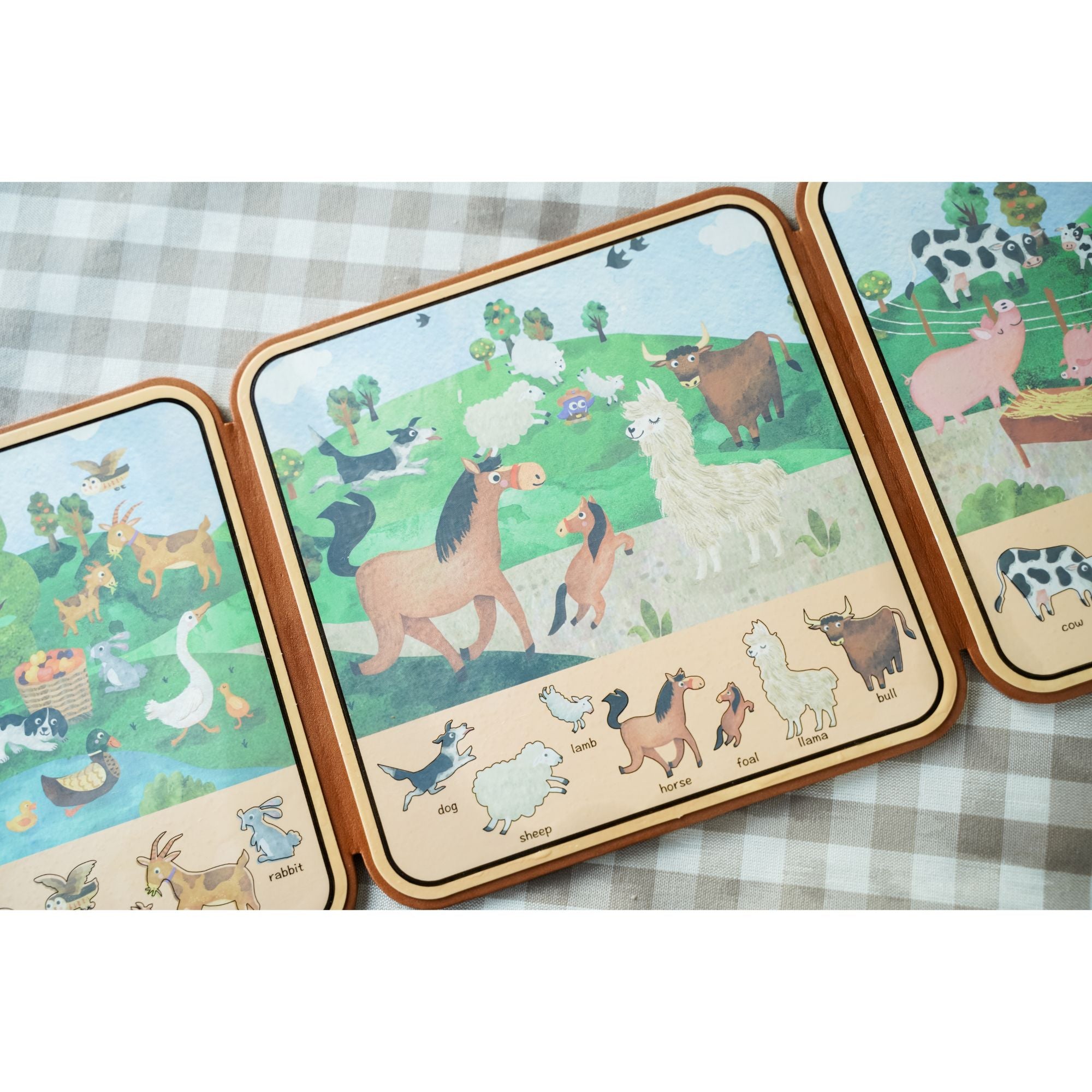 MierEdu Magic Water Doodle Book for Teaching Kids Farm Animals, Words, Numbers & Colors