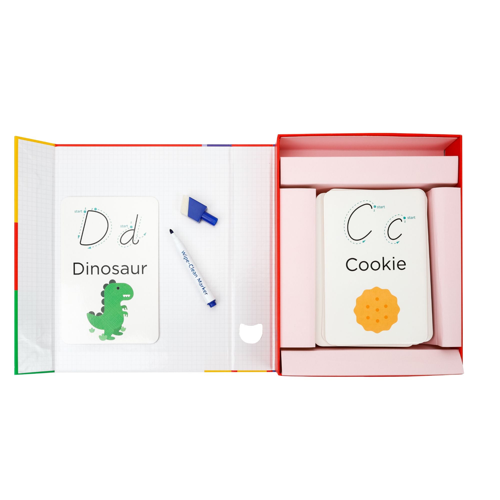 Hot Sale! MierEdu Portable Wipe Clean Letter Activity Set for 3 - 6 Year - Old Kids