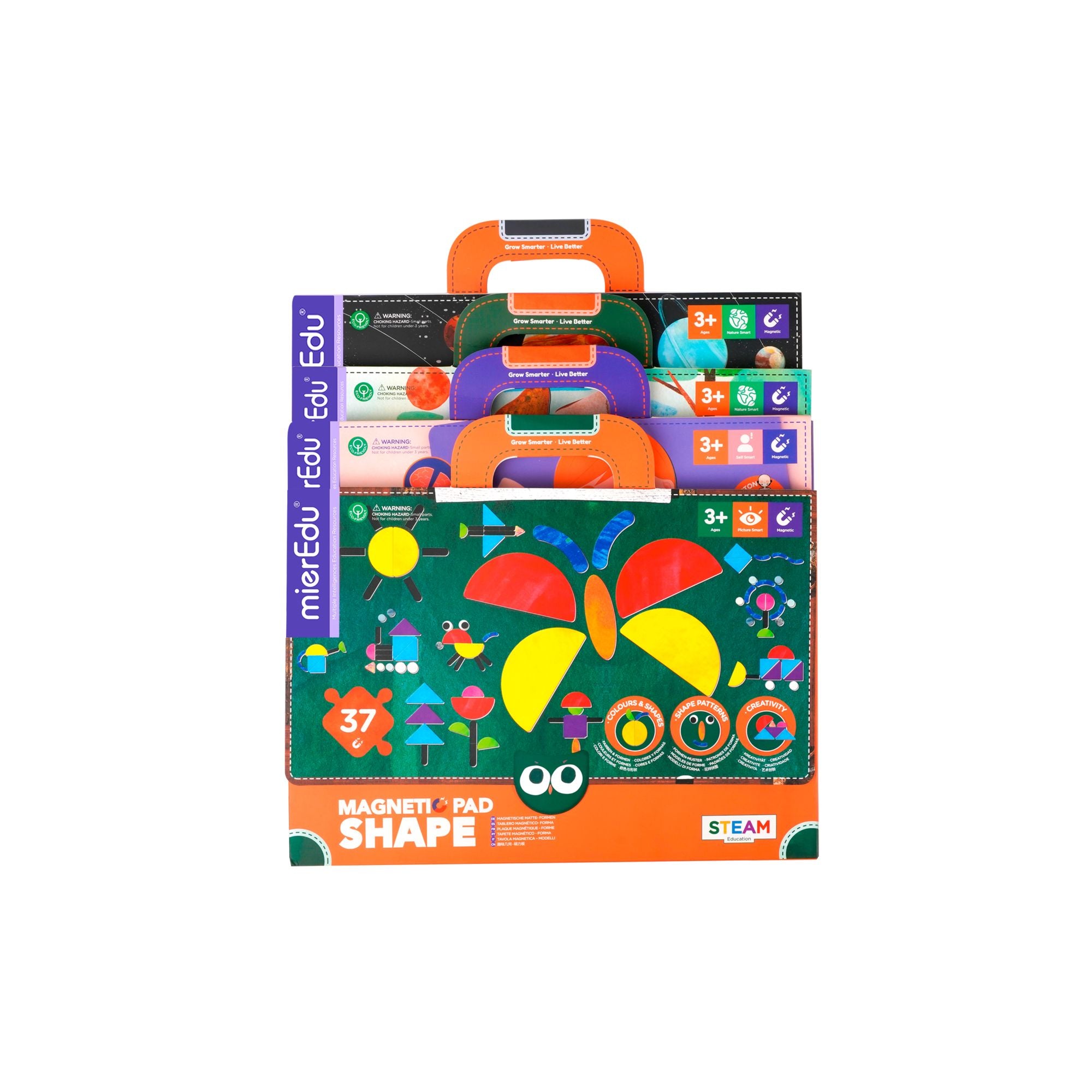 MierEdu Colorful Magnetic Pad - Imaginative Shapes Puzzle for Kids