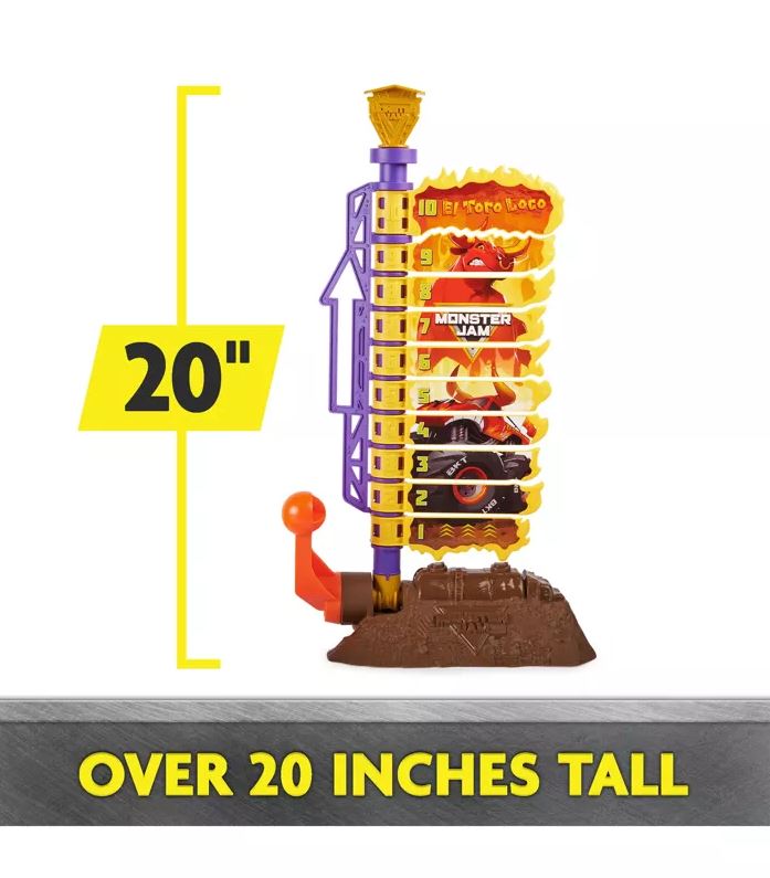 Monster Jam 1:64 El Toro Loco Big Air Challenge Playset - Exclusive & Fun!