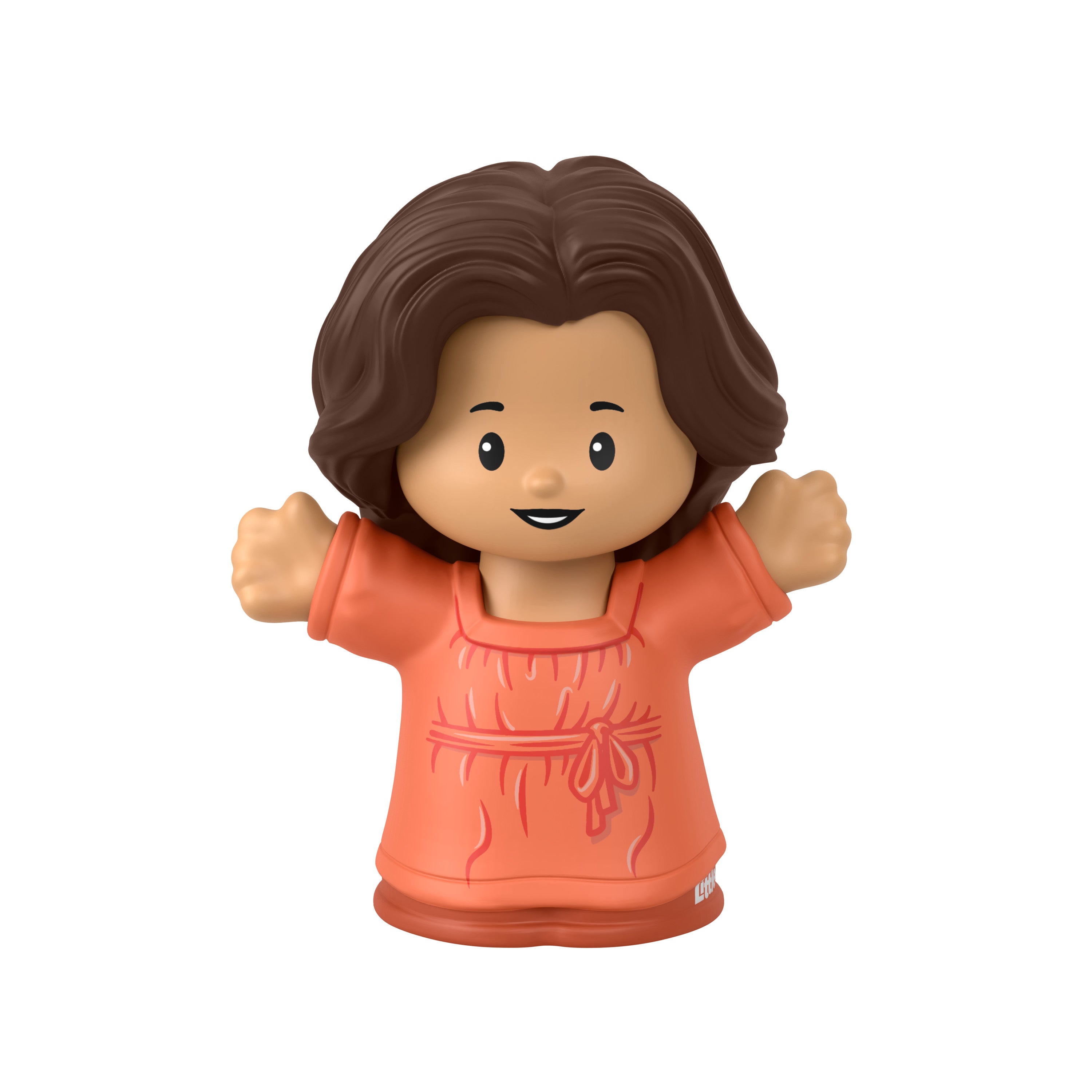 Fisher-Price Little People Toy - Orange Lady Character Figure, Ideal for Toddlers' Imaginative Play