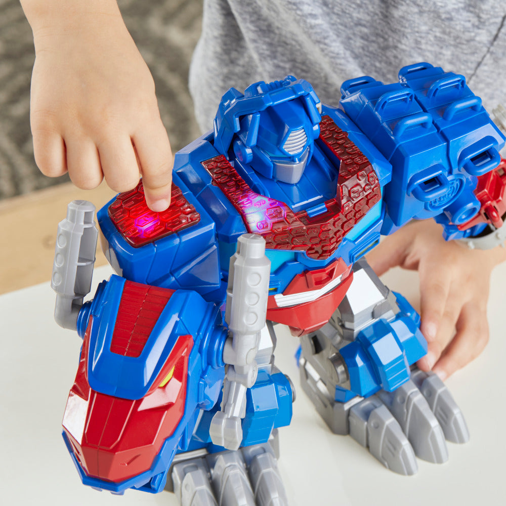 Hot Deal! Transformers Dinobot Adventures Optimus Prime T-Rex Converting Toy for Kids