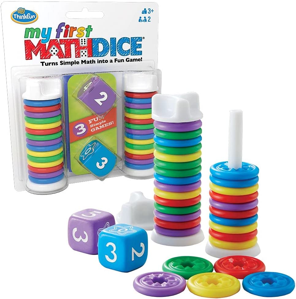ThinkFun's Best-Selling My First Math Dice: Ideal Early Math Learning Game for 3+