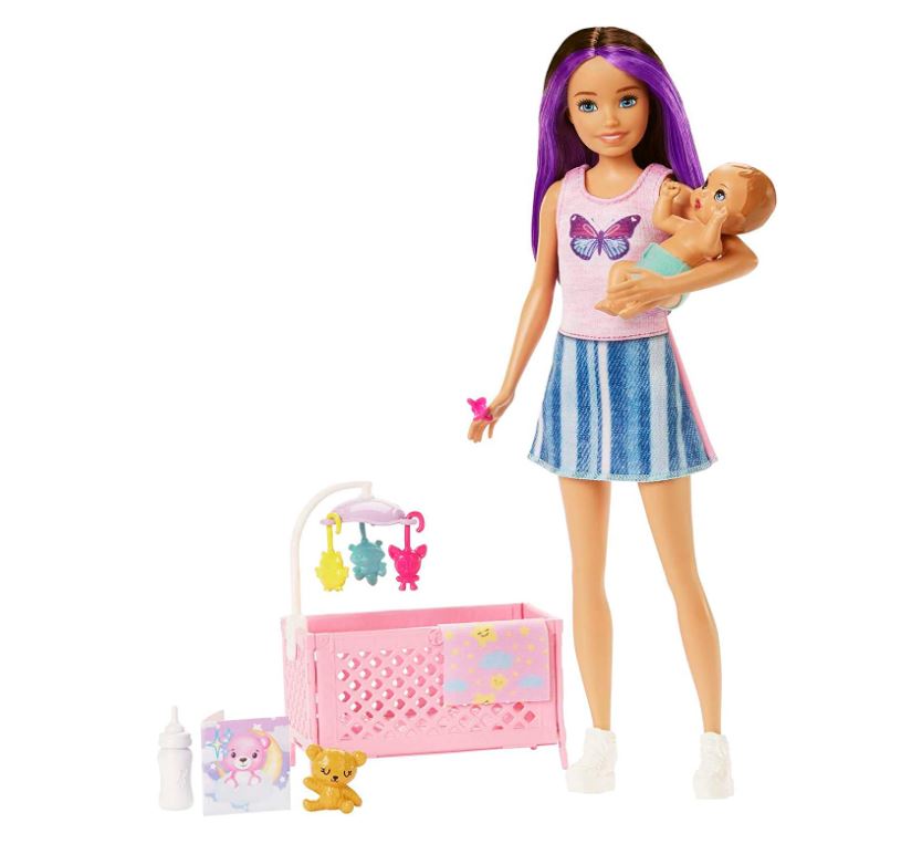 Hot Deal! Barbie Skipper Babysitters Inc. Sleepy Baby Doll Playset for Kids