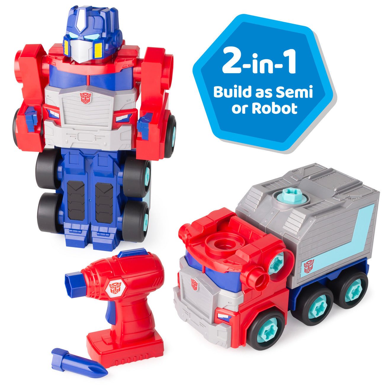 2 - In - 1 Build - Your - Own Transformers Optimus Prime Toy