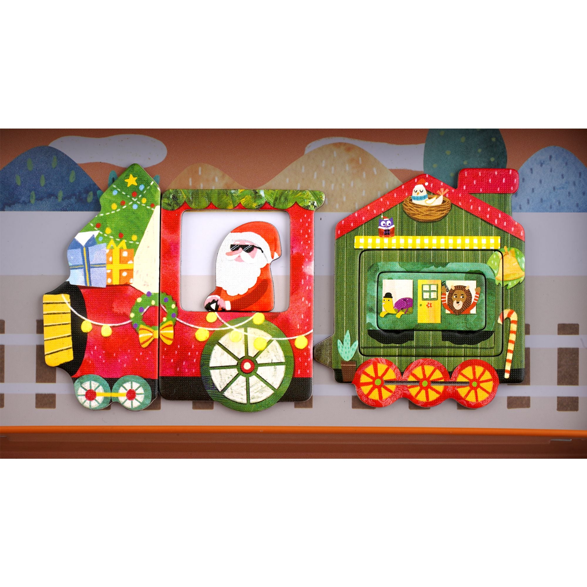 Hot Sale! MierEdu Kids' Magnetic Train Puzzle Box with Over 30 Pieces