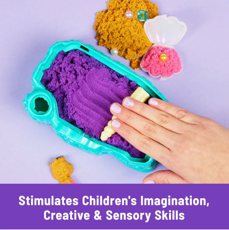 Hot! Kinetic Sand Mermaid Crystal Play Set