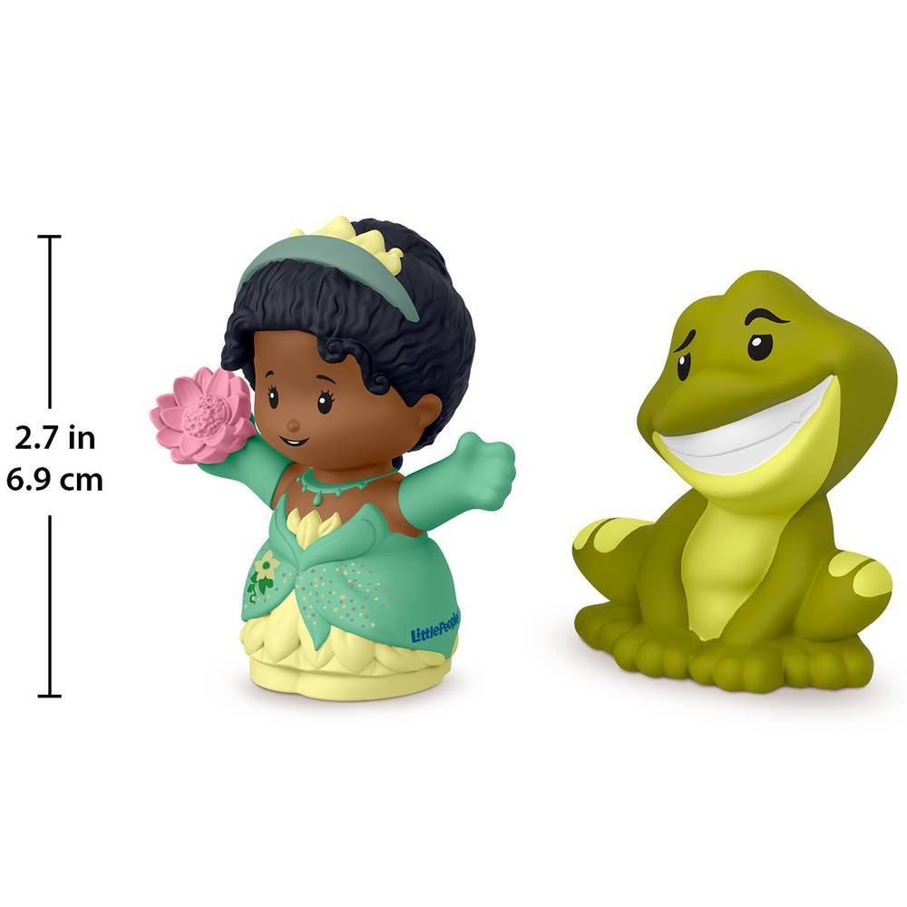 Fisher-Price Little People Disney Princess Toy Set - Tiana & Naveen - Great for Toddlers
