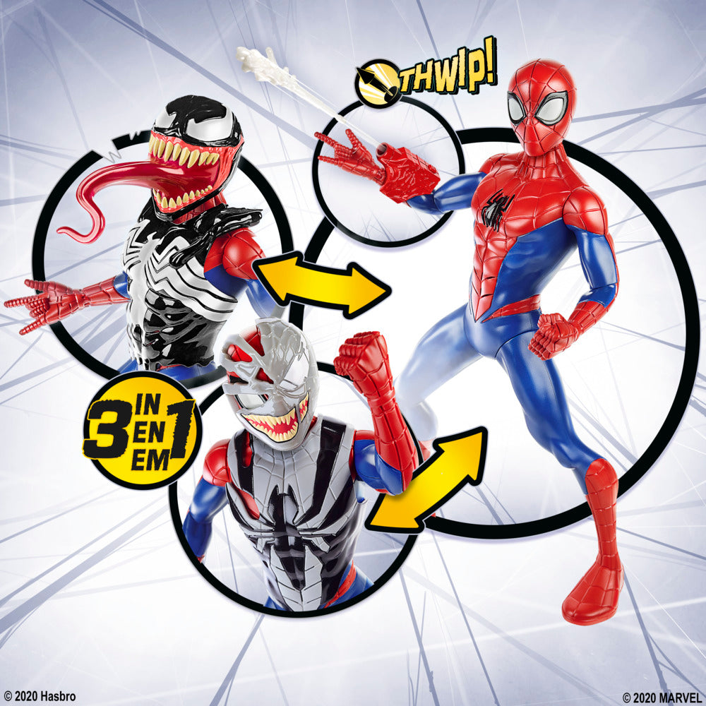 12-Inch Marvel Spider-Man Maximum Venom Action Figure with Sounds, Gear & Web Projectile