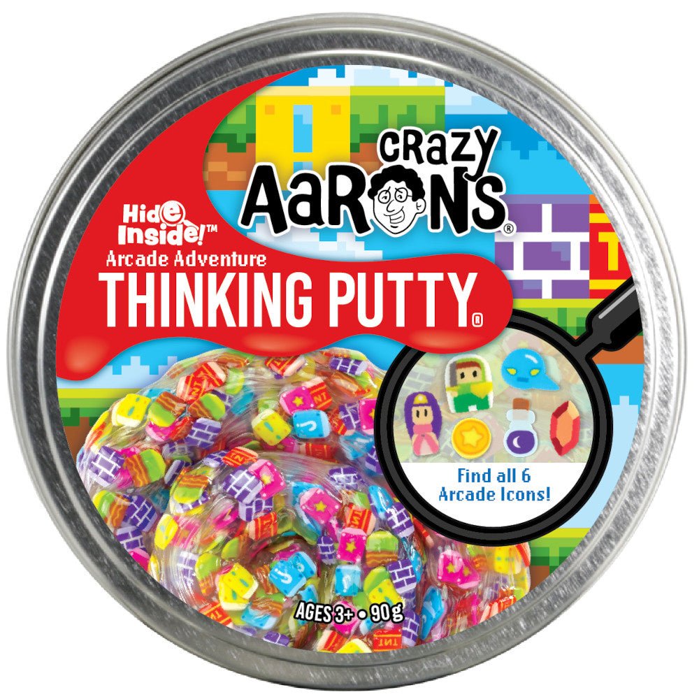 Crazy Aaron's 4 - Inch Arcade Adventure Putty with Hidden Surprises