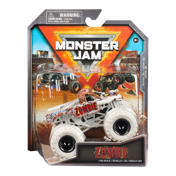 Hot Deal! Monster Jam 1:64 Scale Zombie Monster Truck - Series 31