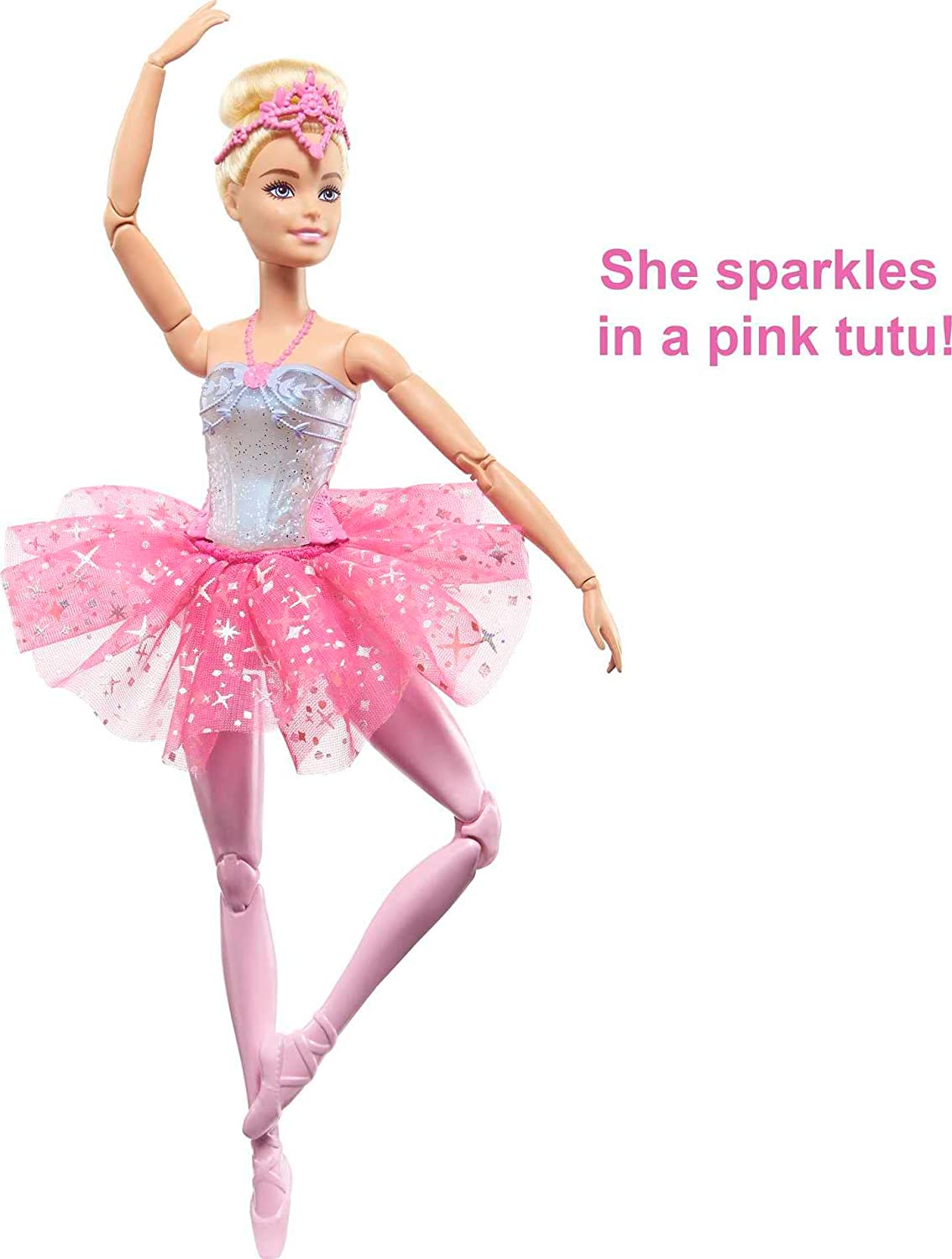 Blonde Barbie Ballerina with Magical Twinkle Lights in Dreamtopia