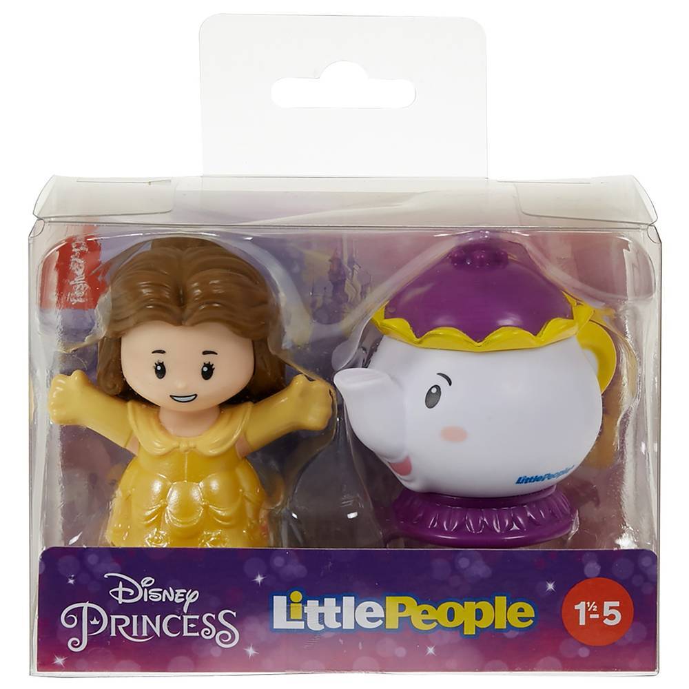 Fisher-Price Little People Disney Princess Toy Set - Belle & Mrs Potts for Toddlers