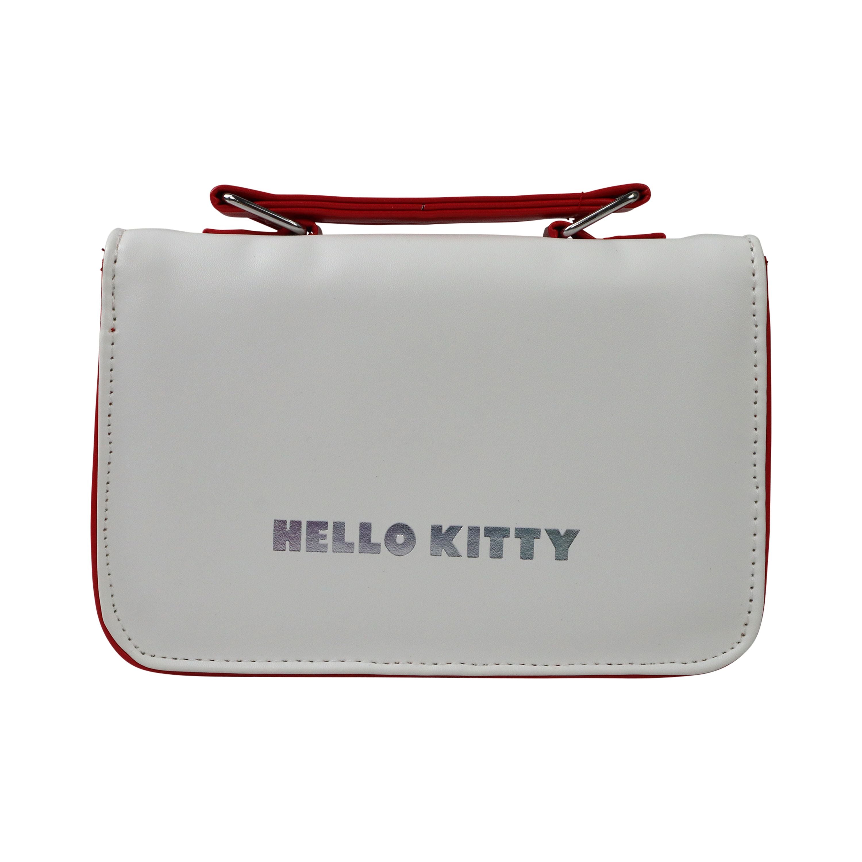 Cute Red and White Hello Kitty Handbag for Young Shoppers