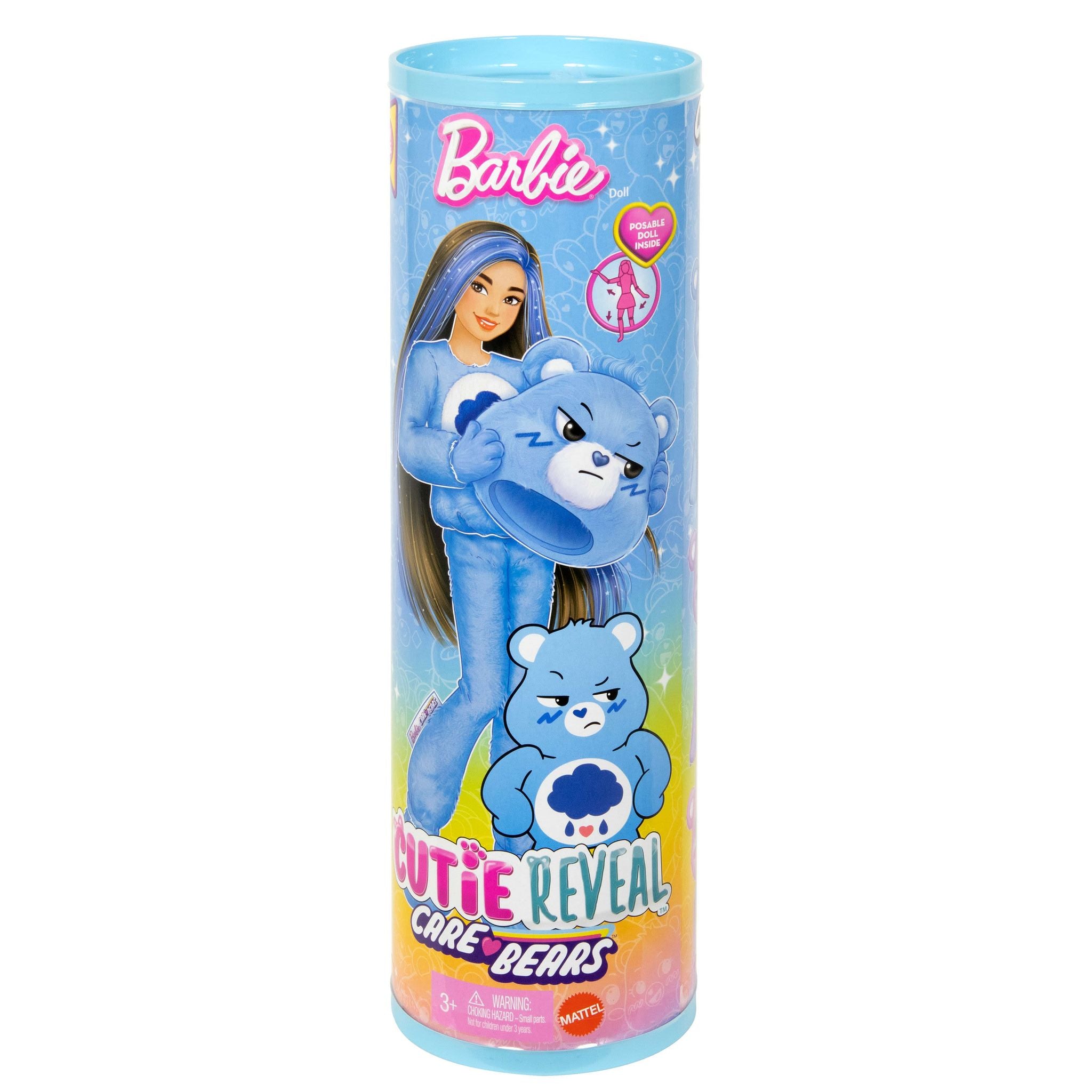 Hot Deal! Blue Barbie Cutie Reveal Care Bears Surprise Collectible Doll